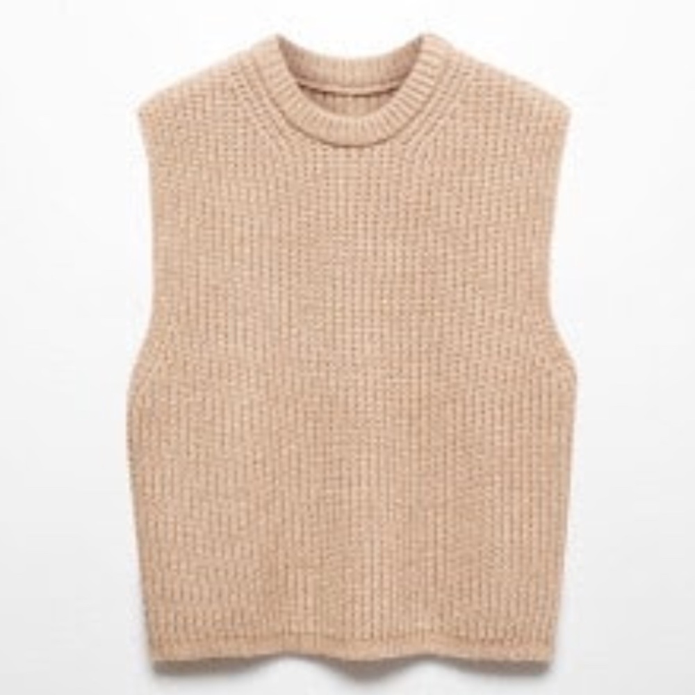 NWOT Mango Chunky Knit Sweater Vest